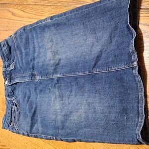 GOOD AMERICAN Jean Skirt Womens 12 x 31 BLUE Denim Preowned Used